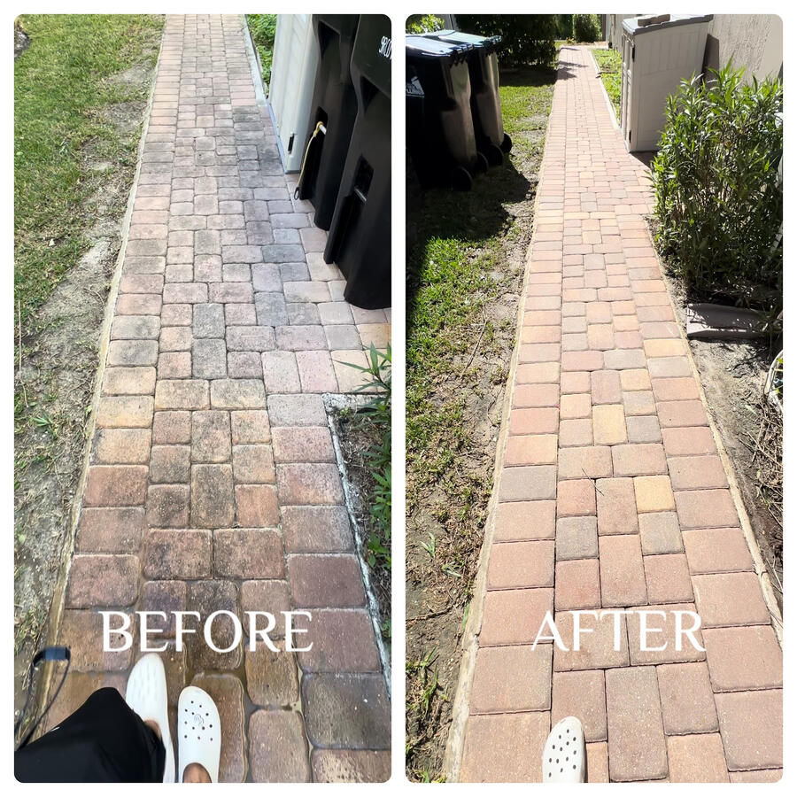 Restoration of Residential Pavers Restoration of Residential Pavers